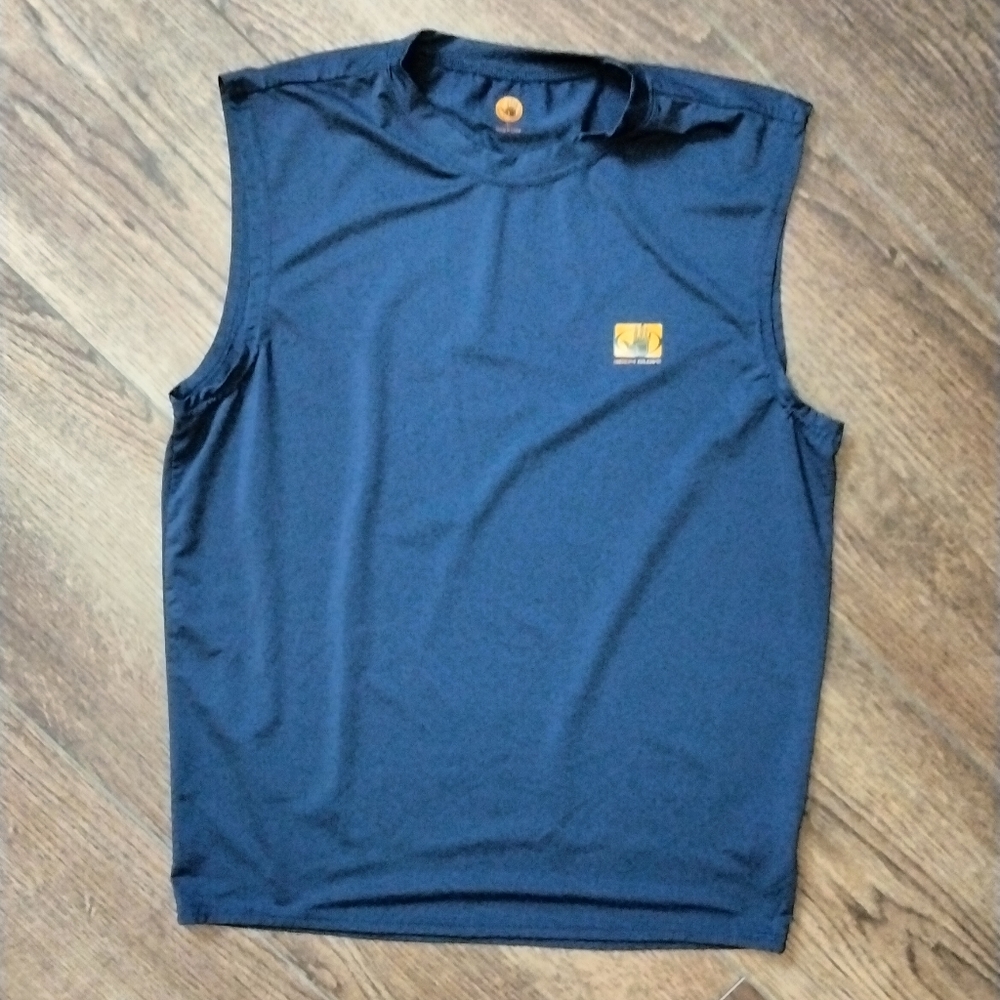 Body Glove sleeveless swim shirt rash guard top size L blue